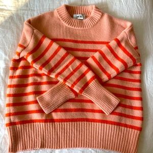 La Ligne peach and orange Marin sweater